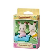 Sylvanian Families - Família Coelho Chocolate - Gêmeos - Epoch