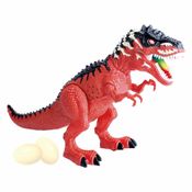 Figura Eletrônica - Dinossauro - Tiranossauro - Vermelho - DM Toys