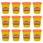 Massa De Modelar - Play-Doh - Conjunto Com 12 Potes - Vermelho - Hasbro