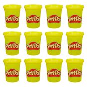 Massa De Modelar - Play-Doh - Conjunto Com 12 Potes - Amarelo - Hasbro
