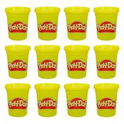 Massa De Modelar - Play-Doh - Conjunto Com 12 Potes - Amarelo - Hasbro