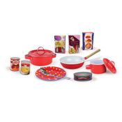 Brincadeira de Casinha - Conjunto de Acessórios - Hora do Jantar - Trattoria 26 Peças - FanFun