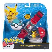 Pokemon - Kit De Ação Cinto Com 2 Pokebolas E Personagem - S