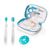 Kit de Conjuntos de Higiene - Estojo com 8 Peças - Azul - Multikids Baby