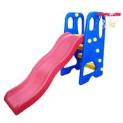 Escorregador Infantil 4 Degraus Playground Plástico + Cesta de Basquete Importway