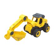 Conjunto De Veículos - City Machine - Escavadeira - Multikids