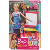 Boneca Barbie Profissões Professora De Arte E Pintura Com Aluna