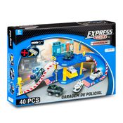 Hot Wheels Express - Garagem Policia -  40 Peças - Multikids