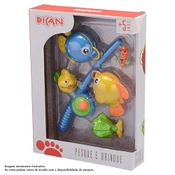 Brinquedo de Primeira Infância - Pesque e Brinque - Cores Sortidas - Dican