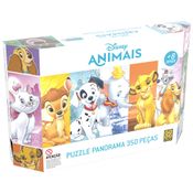 Quebra-Cabeça - Puzzle Panorama - Animais Disney - 350 Peças - Grow