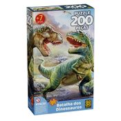 Quebra-Cabeça - Puzzle - Batalhas dos Dinossauros - 200 Peças - Grow