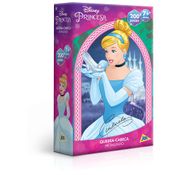 Quebra-Cabeça - Metalizado - 200 Peças - Disney - Princesa - Cinderela - Toyster