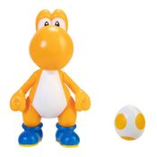 Super Mario - Boneco 10cm - Yoshi Laranja com Ovo - Candide