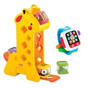 Kit Fisher-Price - Girafa Peek-a-Blocks e Meu Primeiro Smartwatch