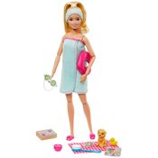 Boneca Articulada - Barbie - Fashionista - Conjunto Bem Estar - Dia de Spa - Mattel