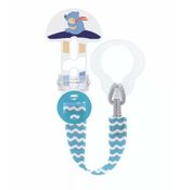 Prendedor de Chupetas - Clip IT! - Cover Boys - Ursos - Branco e Azul - MAM