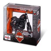 Miniatura Motorcycle  - Harley Davidson - 1/18 - Preto - Maisto