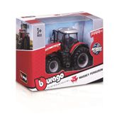 Tractor Miniatura - Farm - Massey Ferguson - Burago - Vermelho