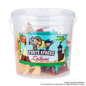 Conjunto de Mini Figuras - Forte Apache - 17 Peças - Gulliver