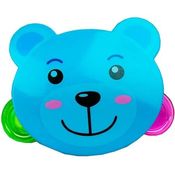 Pandeiro Infantil Animais - Brinquedo Pandeirin Animal Fofinho - Azul