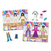 Livro e Figurinhas -  Para Colar e Descolar Figuras - Dress-Up - Melissa e Doug