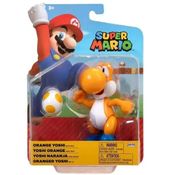 Boneco Super Mario Candide Orange Yoshi 10cm 3007