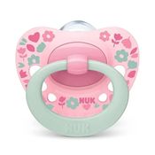 Chupeta bico de silicone Signature 6+ meses NUK - Menina