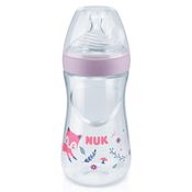 Mamadeira Anticólica Essence Smart Flow 270ml NUK - Rosa