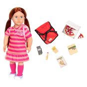 EXCLUSIVO – Kit Our Generation - Boneca Kimmy e Kit de Entregadora de Pizza - Candide
