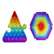 Pop Fun - Pura Diversão - Triangulo de Encaixar - Arco-íris - Yes Toys