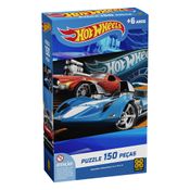 Quebra-Cabeça - Hot Wheels - 150 Peças - 31 cm x 46 cm - Grow