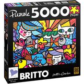 Quebra-Cabeça - Romero Britto - Britto's Garden - 5000 Peças - Grow