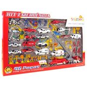 Kit de Carrinhos de Emergência - 46 Peças com Tapete Temático - Solzinho