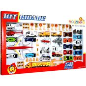 Kit de Carrinhos Cidade - 50 Peças - Solzinho