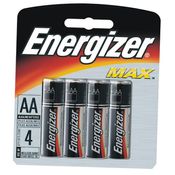 Pilhas Alcalinas - LR6 Pequena - AA - Cartela com 4 Unidades - Energizer Max