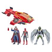 Conjunto de Bonecos Articulados - Marvel - Homem-Aranha - Fuga no Jato Aranha - 15 cm - Hasbro