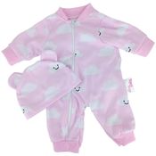 Roupa para Boneca - Bebê Reborn - Laura Baby - Nuvem - Rosa - Shiny Toys