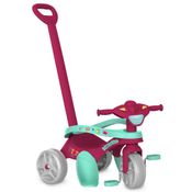 Triciclo Mototico Passeio e Pedal -Rosa e Ciano 693 - Bandeirante