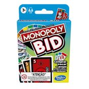 Jogo De Cartas - Monopoly Bid - Hasbro