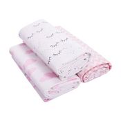 Cueiro Flanelado Papi Baby Estampado 1,0m X 80cm Feminino Contem 03 Un