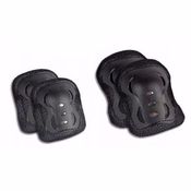 Kit De Proteção Joelheira E Cotoveleira Preto Kcp02 Fenix