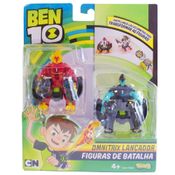 Ben 10 - Pack com 2 Figuras Para Omnitrix Lançador - Chama e Xlr8 - Sunny