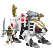 Imaginext - Power Rangers Zord Rangers - Ranger Branco e Tigerzord Dfx59