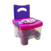 Cadeira Infantil Magic Block Menina 70 Peças - Simotoys