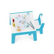 Kit Mesa e Cadeira Infantil em MDF - Geison Junges -  AZUL