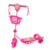 Patinete com Cesta Infantil - 3 Rodas - DM Toys -   ROSA