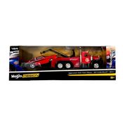 Miniatura Picape Reboque C/ Carro 1:64 Maisto Desing Elite Transport - 1953 Mack B-61/ 1971 Chevrolet Vega VM