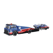Miniatura Picape Reboque C/ Carro 1:64 Maisto Desing Elite Transport - Ramp Truck/ 1969 Corvette Coupe AZ