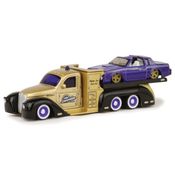 Miniatura Picape Reboque C/ Carro 1:64 Maisto Desing Elite Transport - Missile Flatbed/ 1987 Buick Regal RX
