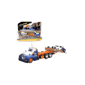 Miniatura Picape Reboque C/ Carro 1:64 Maisto Desing Elite Transport - 1953 Mack B-61 Flatbed/ 1929 Ford Model A BC/AZ
